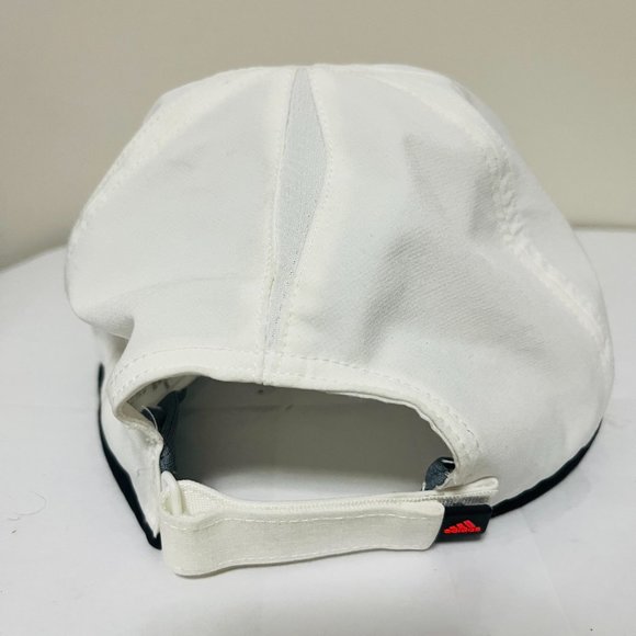 Adidas Baseball Cap One Size White Unisex Adjustable Adizero Solid Knit Polyes - Picture 5 of 5